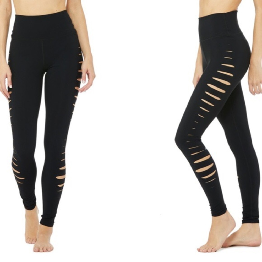 Great Cond Alo Yoga Slice Leggings Black-sold out!